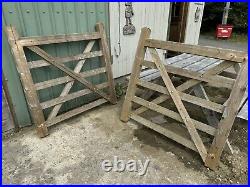 Pair Of Wooden Gates 4ft