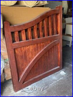 Pair of Wooden Sweeping Top Cottage Entrance Gates