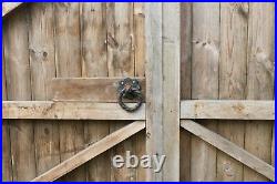 Pair of bespoke wooden driveway gates, wooden garden gates, wooden yard gates
