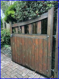 Pair of wooden driveway gates used