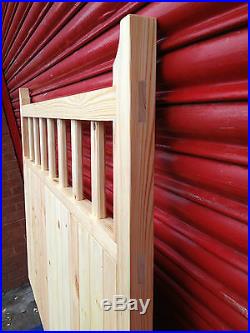 Pair of wooden timber driveway gates bespoke products made to measure