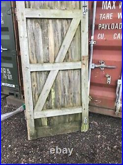 Pair wooden garden gates, 6ft wide and 6ft 3 tall. Used