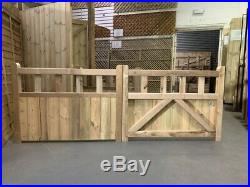 Premier Fortress Wooden Double Driveway Gate Strong Secure Heavy Duty in 3 size