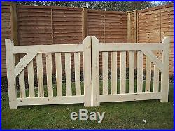 REDWOOD Wooden Driveway Pair of Gates= 3ft 6 High