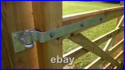 Rising hinge complete gate set for 5 bar gates driveway wooden gate farm stables