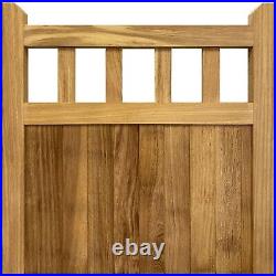 Ruby Iroko Cottage Mortise & Tenon Side Gate Durable Wooden Garden Entry