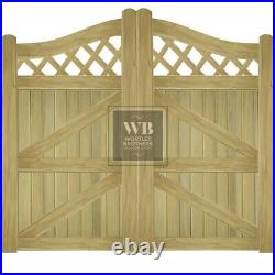 SUPER HEAVY DUTY DRIVEWAY GATES TIMBER WOODEN 2850 x 1219.2mm