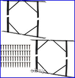 Sag Gate Kit Set of 2 Gate Corner Bracket 90 Degree Bracket with Gate Hinges H