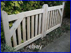 Single Wooden Driveway Gate 3ft High x 2ft 6 6ft Wide