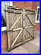 Small-Pair-of-driveway-or-garden-gates-wooden-with-hardware-Hinges-Etc-VGC-01-jeoj