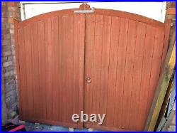 Solid 7ft Wide 6ft High Wooden Driveway Gates