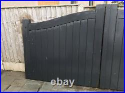 Solid Hardwood Heavy Duty driveway gates Wooden