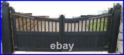 Solid Heavy Wooden Gates (Pair) for 9ft opening (10ft with 6 sq posts free)