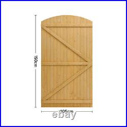 Solid Wooden Driveway Gate Heavy Duty Vertical Board Garden Gate Timber Entrance