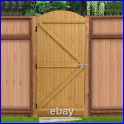 Solid Wooden Driveway Gate Heavy Duty Vertical Board Garden Gate Timber Entrance