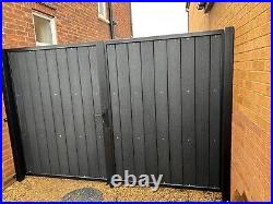 Steel frames/wooden/composite infill driveway gate