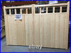 Tall Pair Driveway Estate Gates 2700 x 1800mm wooden timber wood redwood sale