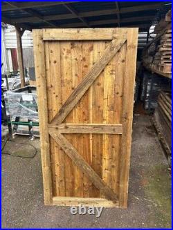 Tanalised FeatherEdge Wooden Garden Gates Fully Framed