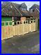 Tanalised-Wooden-Bi-folding-Driveway-Gates-10ft-wide-X-4ft-high-In-Cottage-Style-01-wt