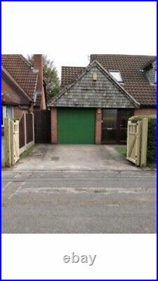 Tanalised Wooden Bi-folding Driveway Gates 10ft wide X 6ft high In Cottage Style