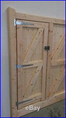 Timber Wooden'Tradedoor' Entrance, Driveway Gates, made up to 12ft x 6ft high