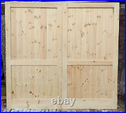 Twin Panelled Wooden Driveway Gates