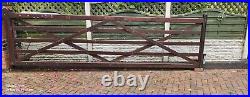Used Large wooden driveway gate