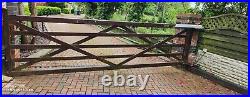 Used Large wooden driveway gate
