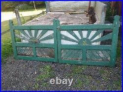 Vintage Wooden Timber Reclaimed Driveway Gates Rectory Antique Garden Gates