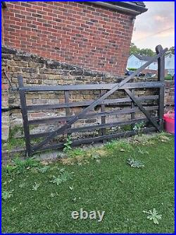 Vintage wooden gates driveway used- collection only