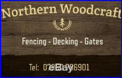 WOODEN DRIVEWAY GATES HEAVY DUTY- 6ft High X 8ft Wide-Any Size Made To Order