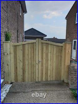 WOODEN DRIVEWAY GATES HEAVY DUTY GATES! 6ft HIGHEST POINT FREE DELIVERY W8FT