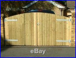 WOODEN DRIVEWAY GATES Heavy Duty 6ft High X 8ft Wide -Any Size Made To Order