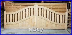 WOODEN DRIVEWAY GATES LUXURY GATES, REDUCED, see pics, HEAVY DUTY 3.6mx1.4 tall