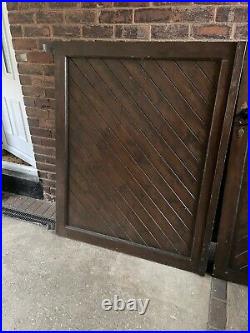 WOODEN DRIVEWAY GATES (used)