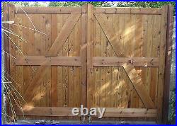 WOODEN HAND MADE DRIVEWAY GATE'S'WANSTROW' and SINGLE (T20MHF)