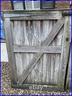 Wood driveway gates used