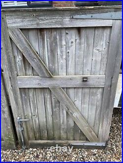 Wood driveway gates used