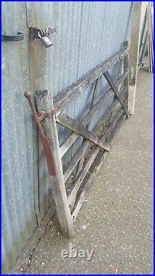 Wooden 5 Bar Gate And Post, Fields Gate And Post