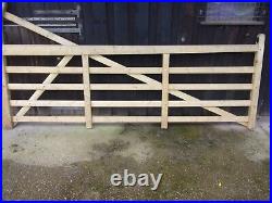 Wooden 5 bar Gates 10ft and 5 ft. Nos seconds