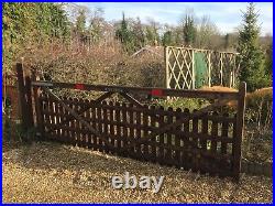 Wooden 5 bar gates. Driveway gate 360cm & side gate 120cm All post and fixings