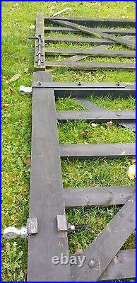 Wooden Diamond Braced 5 Bar Field Gate 8ft