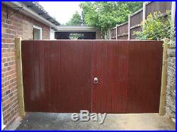 ### Wooden Double Gates Driveway Timber Garden Tongue & Grooved Fully Framed