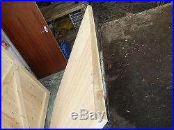 Wooden Double Gates Driveway Timber Garden Tongue & Grooved Fully Framed