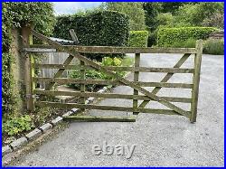 Wooden Drive Way Gate 2 Pieces