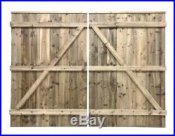 Wooden Driveway Double Gates Garden Drive Way Gates Screwed not nailed