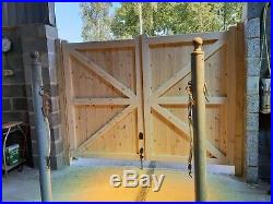 Wooden Driveway Gate H6ft W10ft Frame 10cmx7cm Heavy Duty