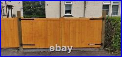 Wooden Driveway Gate! Heavy Duty Solid Gate & Free T Hinges. 3m Wide