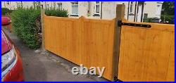 Wooden Driveway Gate! Heavy Duty Solid Gate & Free T Hinges 3m Wide