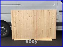 Wooden Driveway Gates 1200 (4ft) Flat Top, Made To Measure